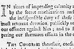 Congressional Fast Day Proclamation, March 16, 1776