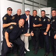President Trump With Police Officers